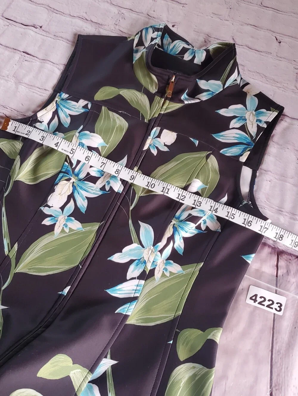 Tommy Hilfiger Shift Floral Midi Dress Front Zip Sophisticated Formal Elegant 12